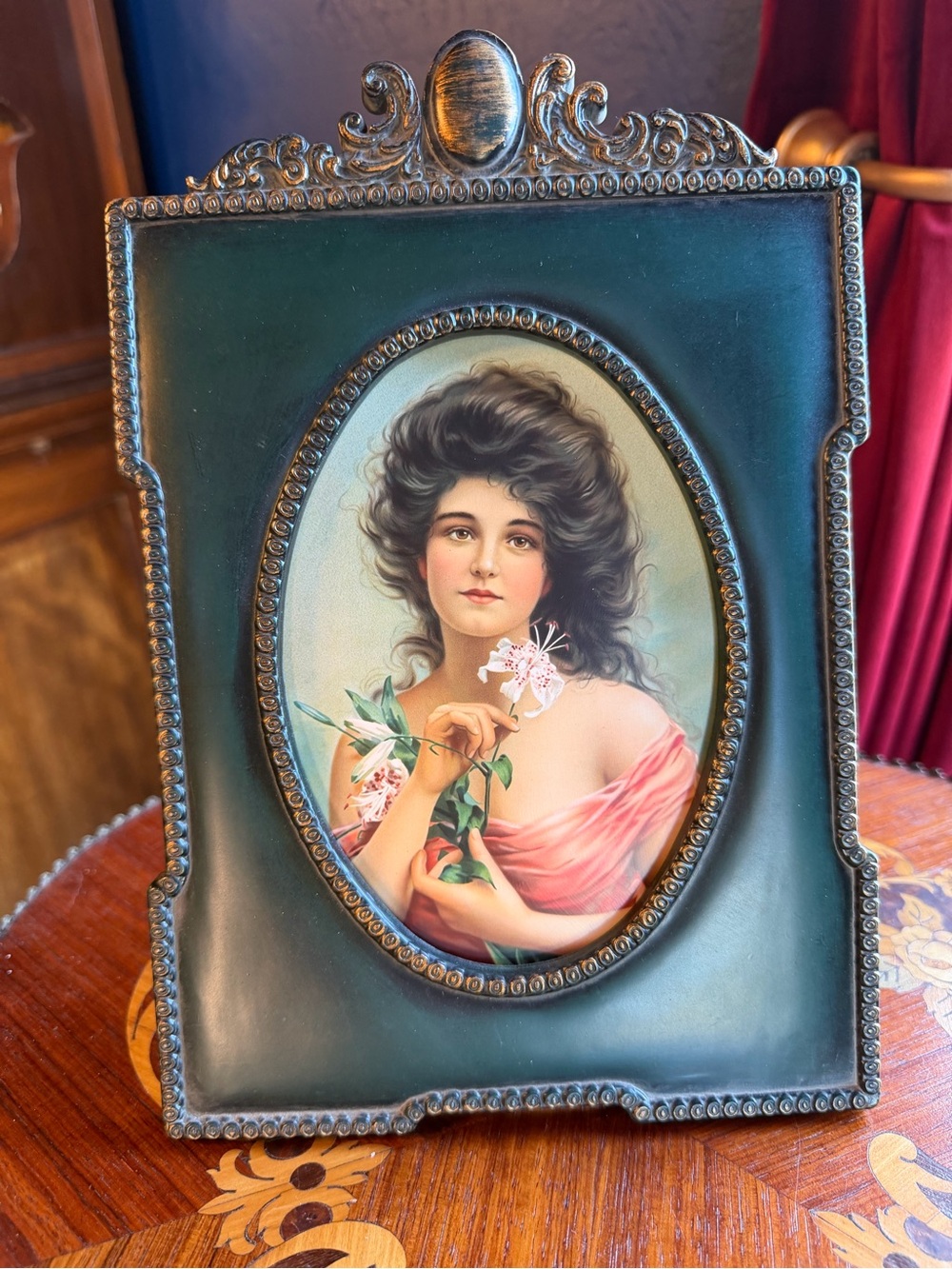 Victorian Style Art Print in Vintage Frame